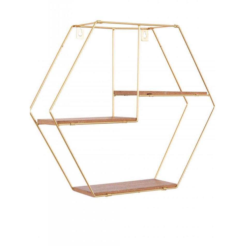 mensola-esagonale-395x10x36cm-in-metallo-oro