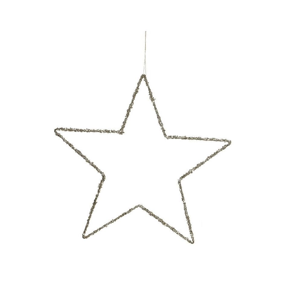 appendino-stella-stilizzata-champagne-40cm