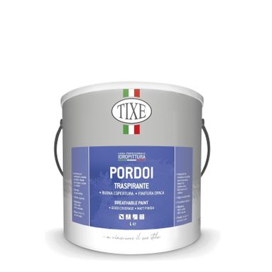IDROPITTURA TRASPIRANTE PORDOI 4L BIANCA