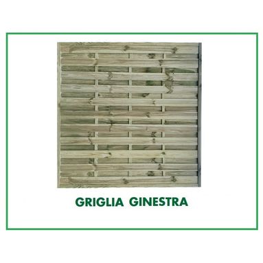 GRIGLIATO GINESTRA 180X90CM IN PINO/ ABETE ROSSO