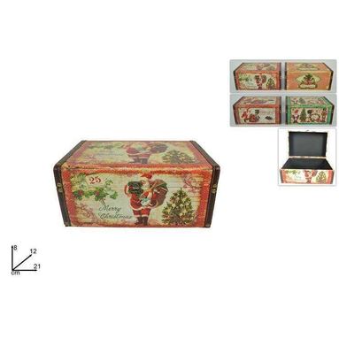 SCATOLA NATALIZIA IN LEGNO 12X8X21CM.