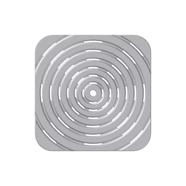 TAPPETO DOCCIA GRIGIO 55X55CM IN EVA A SPIRALE