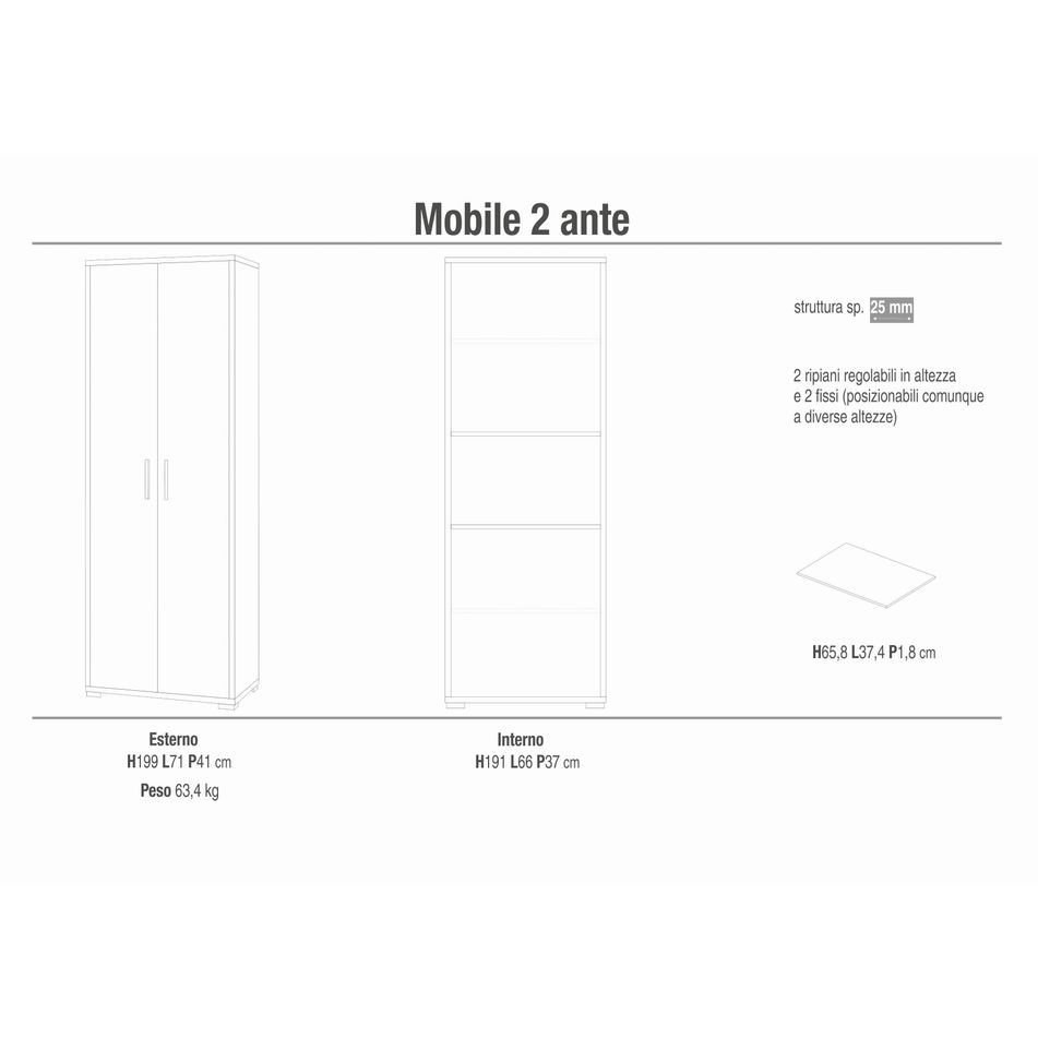 mobile-2-ante-71x41xh199cm-struttura-ossido-bianco-frontale-noce-stelvio