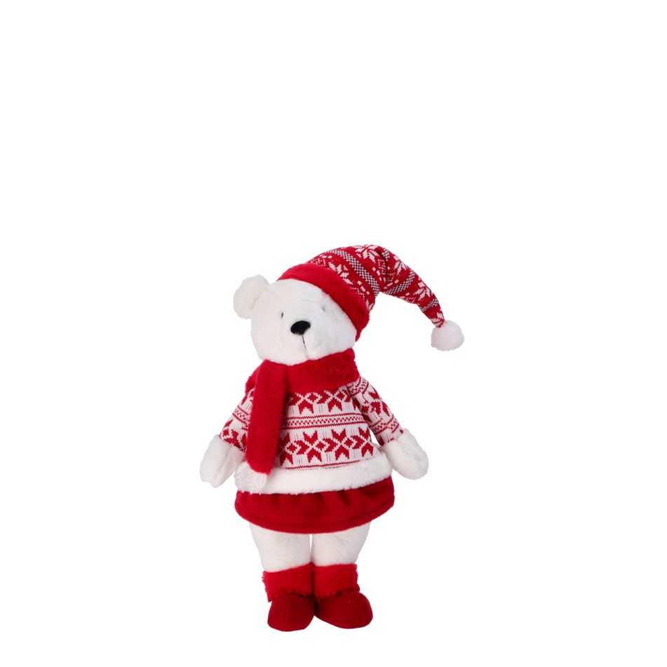 orso-polare-h70cm-rosso-bianco