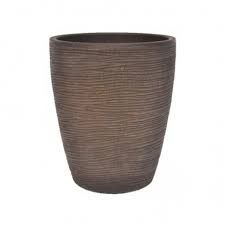 PORTAVASO TRONCO CONICO RIGATO SHABBY D.40XH70CM C