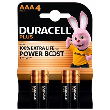 PILA MINISTILO AAA DURACELL PLUS POWERBOOST 4PZ