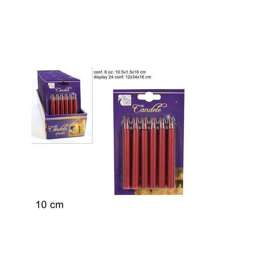 set-6-minicandele-metallizzate-rosse