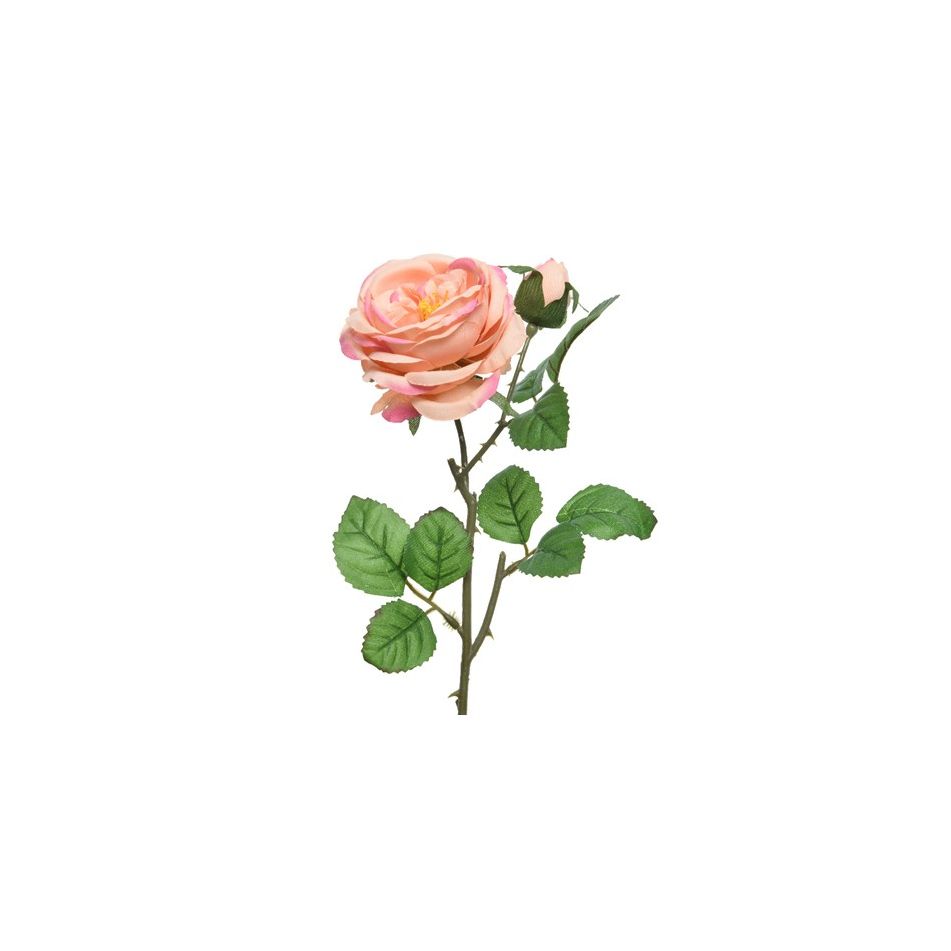 rosa-decorativa-pesca-h42cm-con-bocciolo