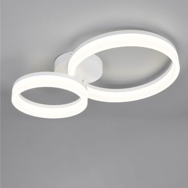 PLAFONIERA LED SCOPE 22W 51CM BIANCA 2 CERCHI