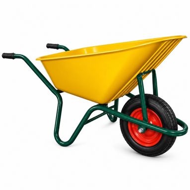 CARRIOLA IN PLASTICA 100L CON RUOTA PNEUMATICA