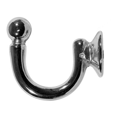 SET 2 GANCI PER TENDE IN ALLUMINIO CROMO