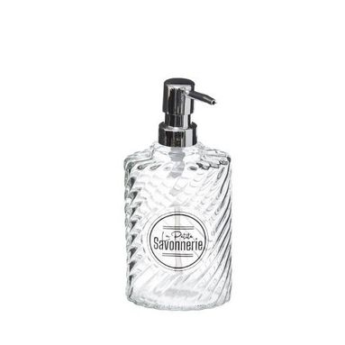 DISPENSER SAPONE DISTRI 400ML IN VETRO TRASPARENTE