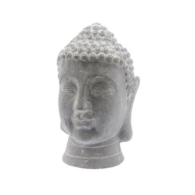 VOLTO DI BUDDHA 41CM GRIGIO IN CEMENTO
