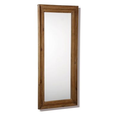SPECCHIO 66X139CM CON CORNICE IN LEGNO NATURALE