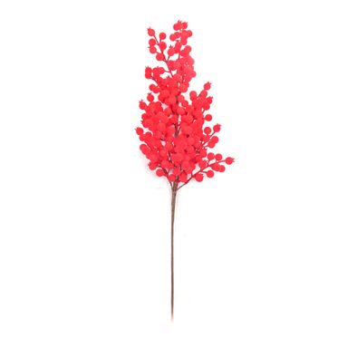 PICK BACCHE ROSSE 70CM FLOCCATE.
