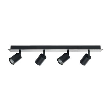 PLAFONIERA FORM 4 SPOT GU10 60X10XH21CM NERA