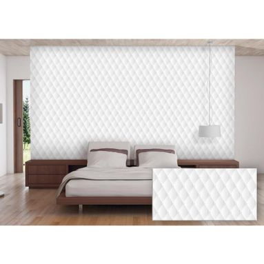 LASTRA DECORATIVA 50X100CM CAPITONNE BIANCO.