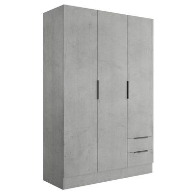 ARMADIO ESPRESSO 3 ANTE 120X47XH184CM CEMENTO.