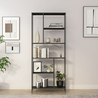 LIBRERIA ARDESIA 80X30XH188CM IN METALLO.