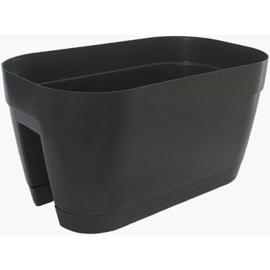 VASO RINGHIERA ORLANDO 45X25XH24CM SMOKE CON SOTTO