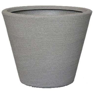 VASO CAMPANA RUGOSA RAGUSA D.40XH30CM BIANCO PERLA