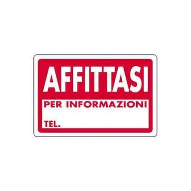 CARTELLO AFFITTASI 30X20