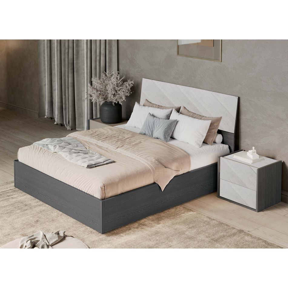 camera-da-letto-luna-effetto-legno-grigio-scuro-e-cemento-completa-di-letto-comodini-como-e-armadio-scorrevole-2-ante