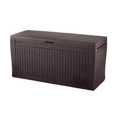 BAULE CONFY 117X45XH57CM MARRONE IN RESINA