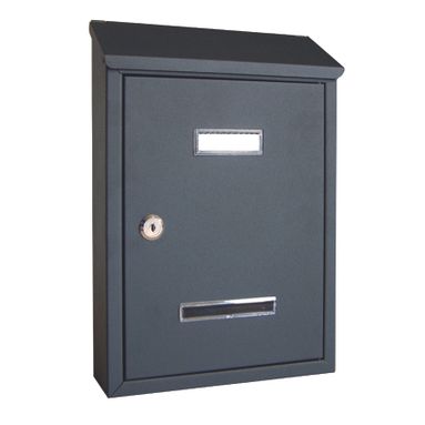 CASSETTA POSTALE ANTRACITE MM.350X230X80