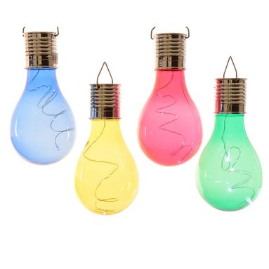 BULBO SOLARE CRAQUELE D.8XH14CM COLORATO