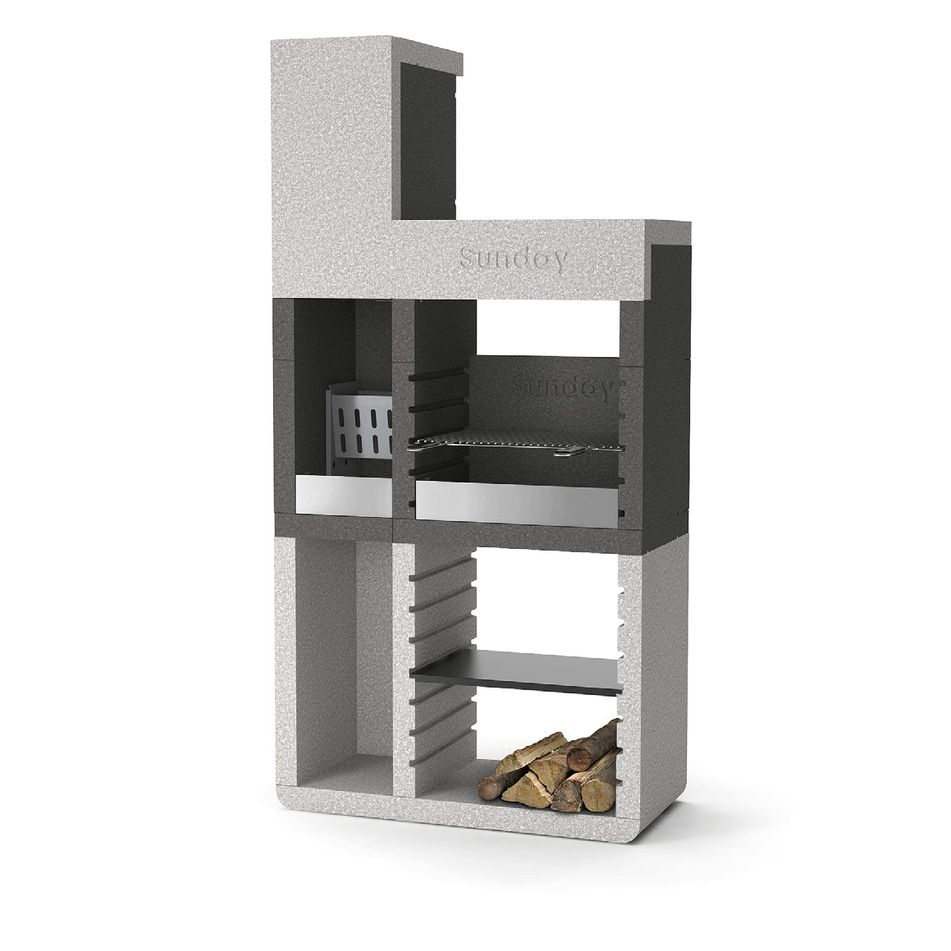 barbecue-one-tower-106x56xh213cm-a-legna-e-carbone