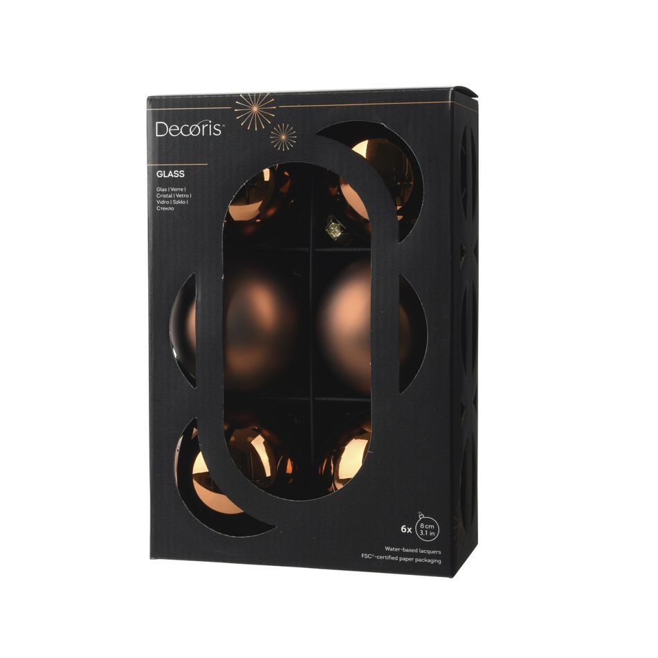 sfere-di-vetro-caffe-matto-slash-lucido-8cm-6pz