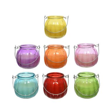 CANDELA CITRONELLA 15 ORE D.8XH8CM CON VASO IN VET