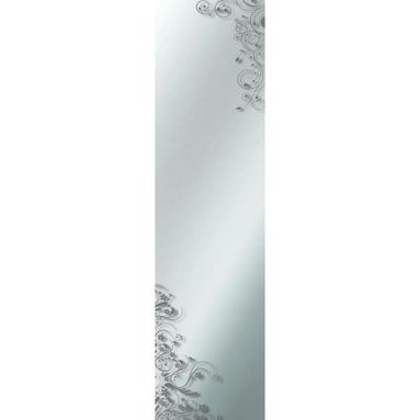 SPECCHIO A FILO LUCIDO FLOWER 32X122CM.