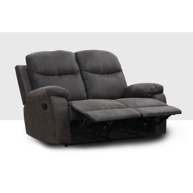 DIVANO RECLINER CHICAGO 2P 142X72XH86CM GRIGIO