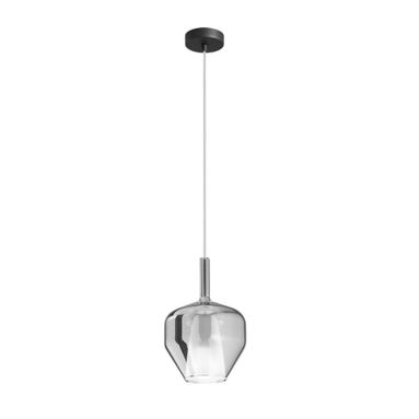 VETRO PIREX D.20XH30CM FUME' PER MONTATURA.