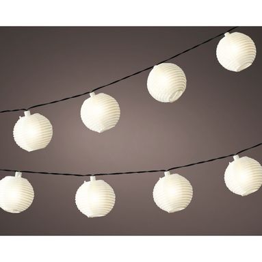 STRINGA DI LANTERNE SOLARI 450CM IN NYLON.