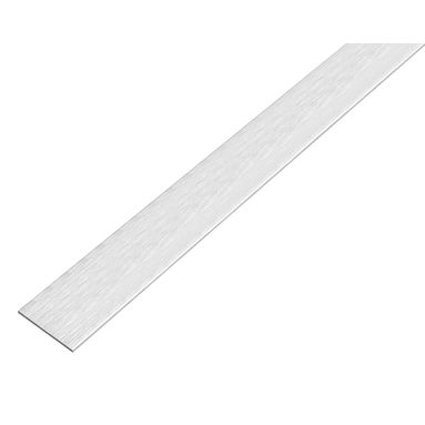 BARRA PIATTA ADESIVA 20X2X1000MM IN ALLUMINIO