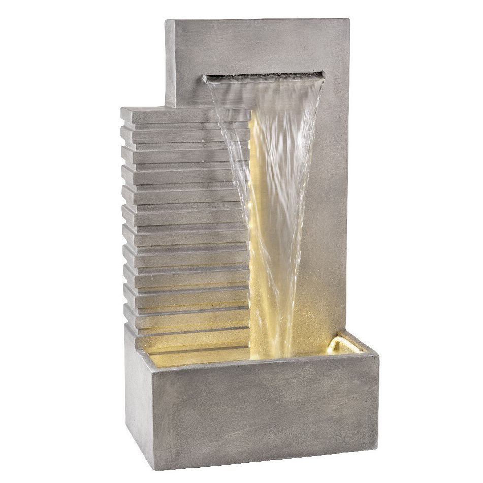 fontana-moderna-32x52xh95-bianca-con-2-strisce-di