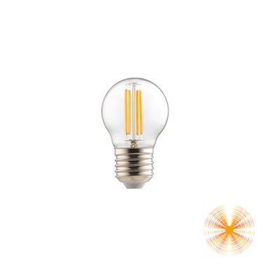 LAMPADINA TRASPARENTE E27 6W 3000K 806LM 360°.