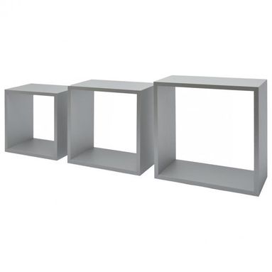 SET 3 CUBI ALLUMINIO 30X27X24CM