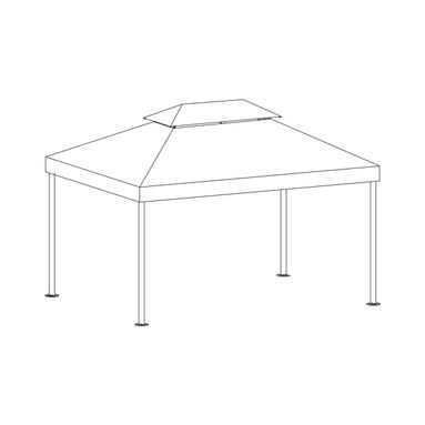 COPERTURA PER GAZEBO ANACARSI MT 3X4 GRIGIO