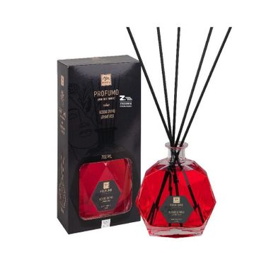 DIFFUSORE BACCHETTI ROSSO DIVINO 700ML NERO