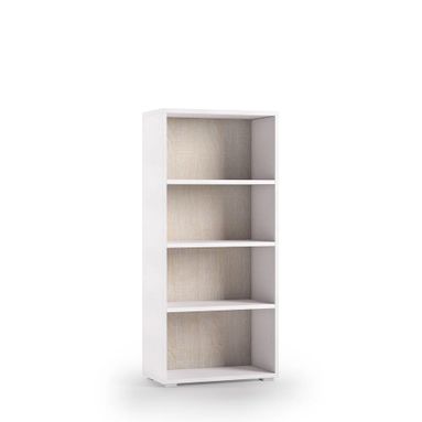 LIBRERIA BOOK 4 VANI 60X30XH120CM BIANCA/ROVERE.