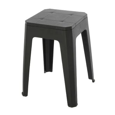 SGABELLO IN POLIPROPILENE 28X28XH46CM NERO.