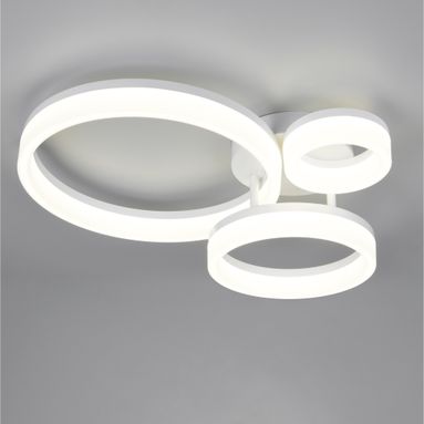 PLAFONIERA LED SCOPE 32W 51CM BIANCA 3 CERCHI