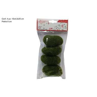 PIETRE POLISTIROLO MUSCHIO SET 4PZ 8CM