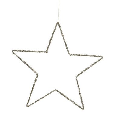 APPENDINO STELLA STILIZZATA CHAMPAGNE 40CM.