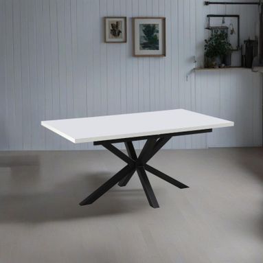 TAVOLO ALLUNGABILE ROB 160-200X90XH75CM BIANCO