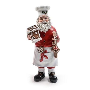 BABBO NATALE PASTICCIERE H278CM IN RESINA.